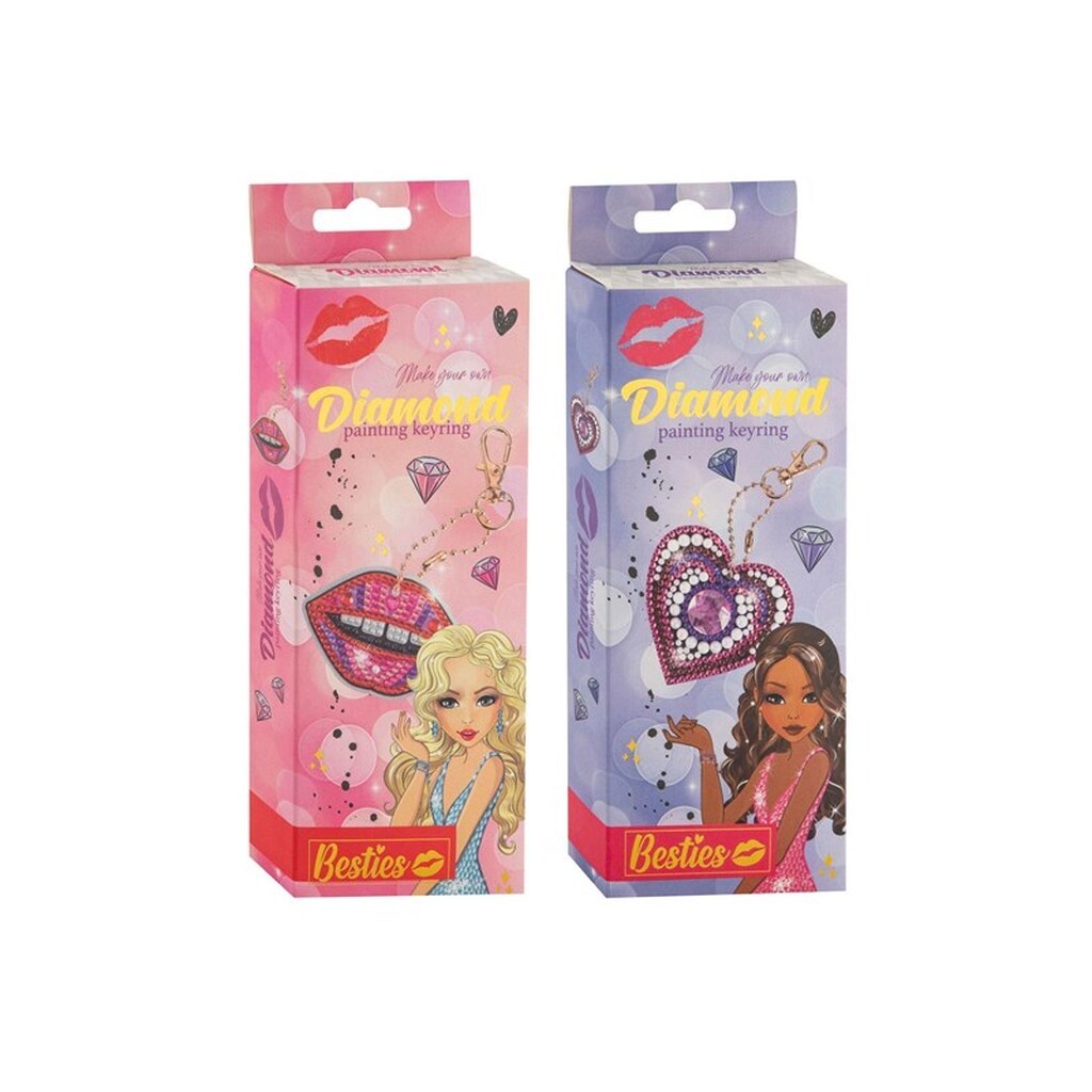 Besties Diamond Painting Keychain Making (Assorted)