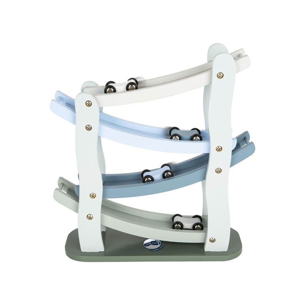 Small Foot - Wooden Autobahn Blue with 4 Cars