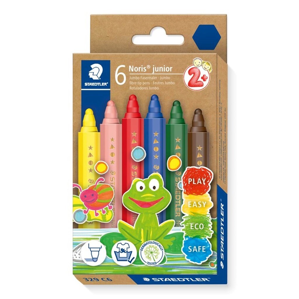 Staedtler Noris Junior Tusch 6 stk/ass