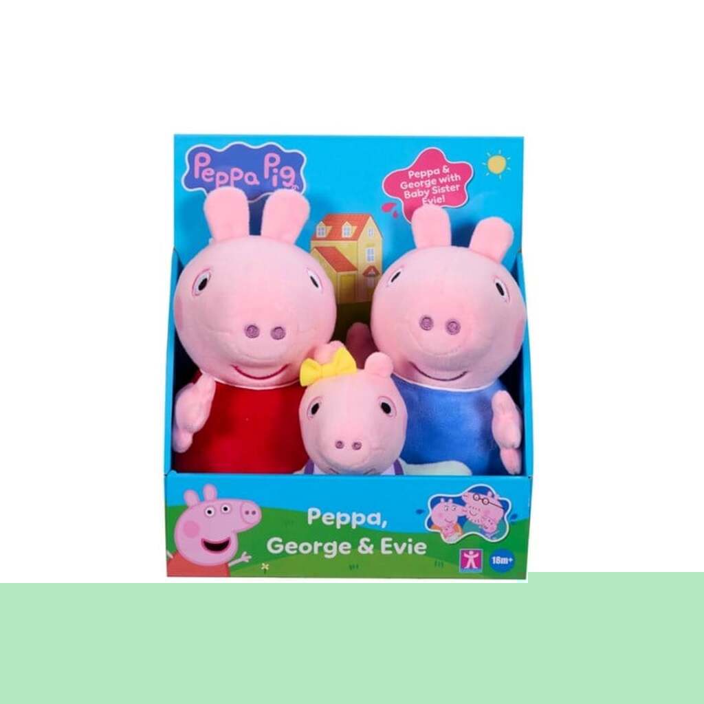 Peppa Pig 3pk plush