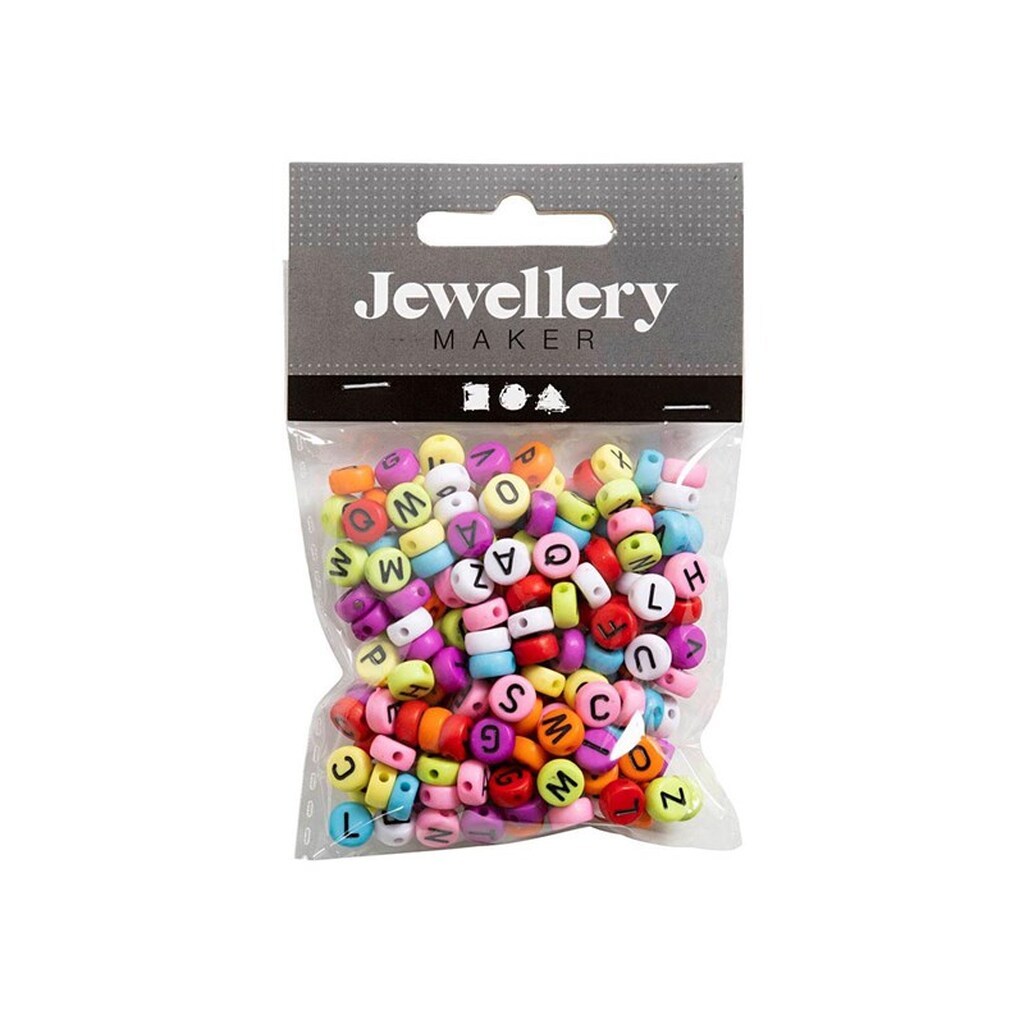 Creativ Company Round Letter Beads Various Colors 25 grams