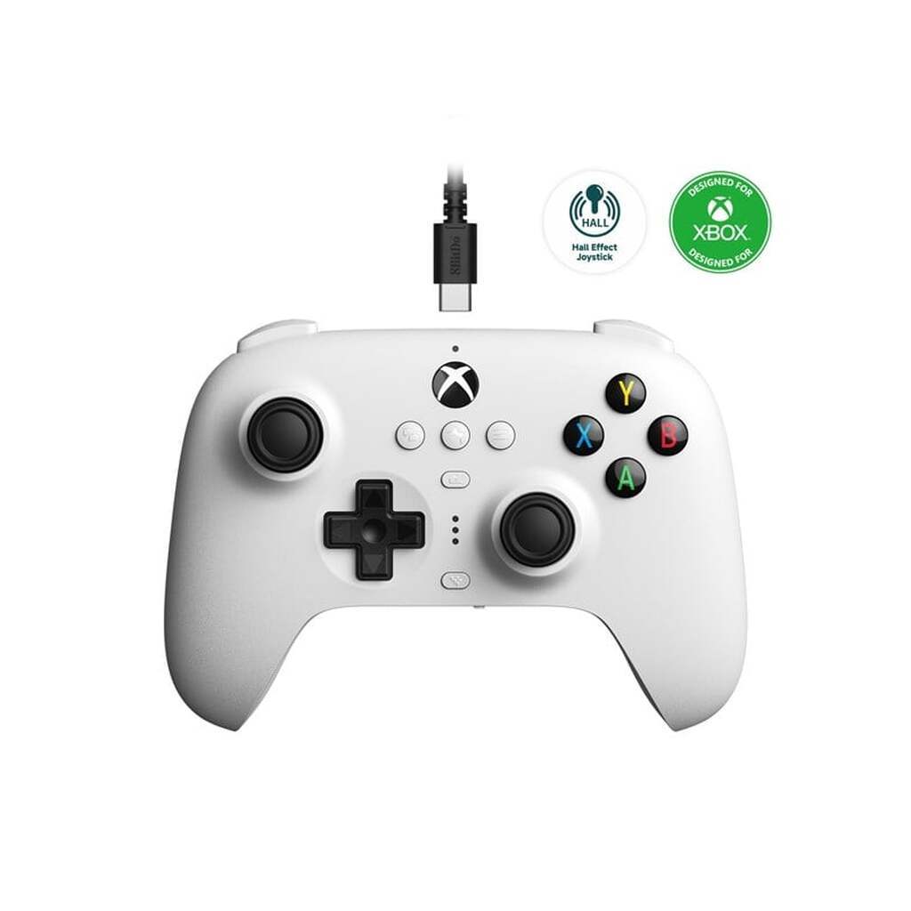 8BitDo Ultimate Wired Controller for Xbox (Hall Effect) - White - Wired Controller - Microsoft Xbox One