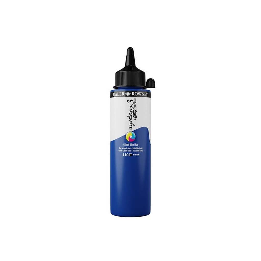 Daler-Rowney System3 Fluid Acrylic 250 ml Cobalt Blue Hue