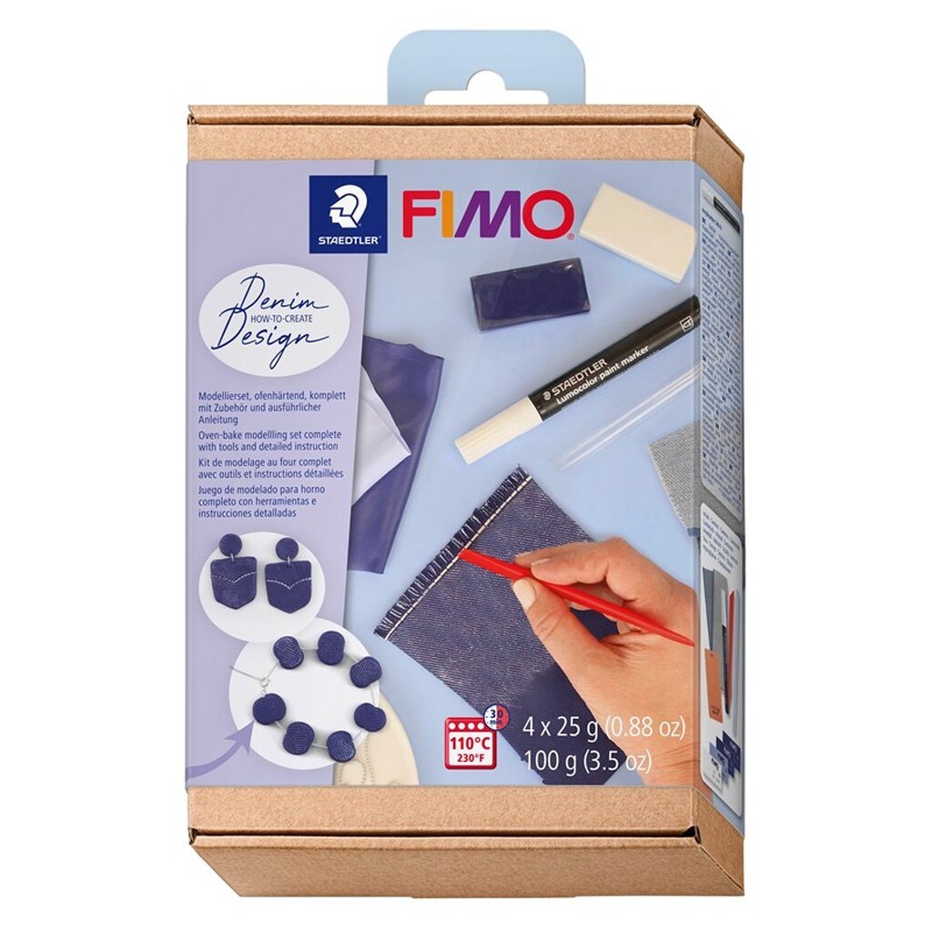 Staedtler Set FIMO modeller FIMO Htc denim design