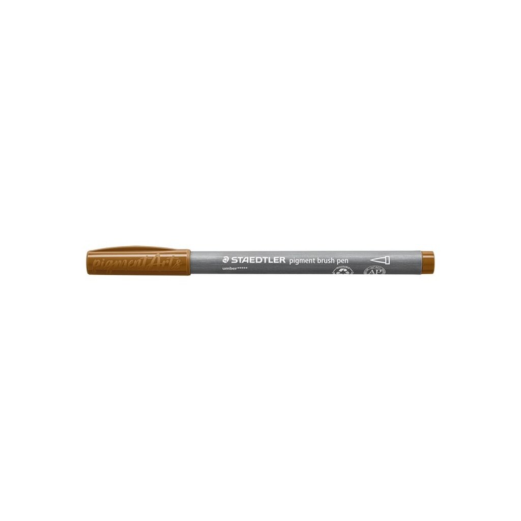 Staedtler BRUSH PIGMENT PEN, ÆSKE 10 STK, UMBRA