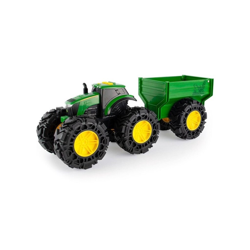 Tomy John Deere - Lights &amp; Sounds Tractor with Wagon