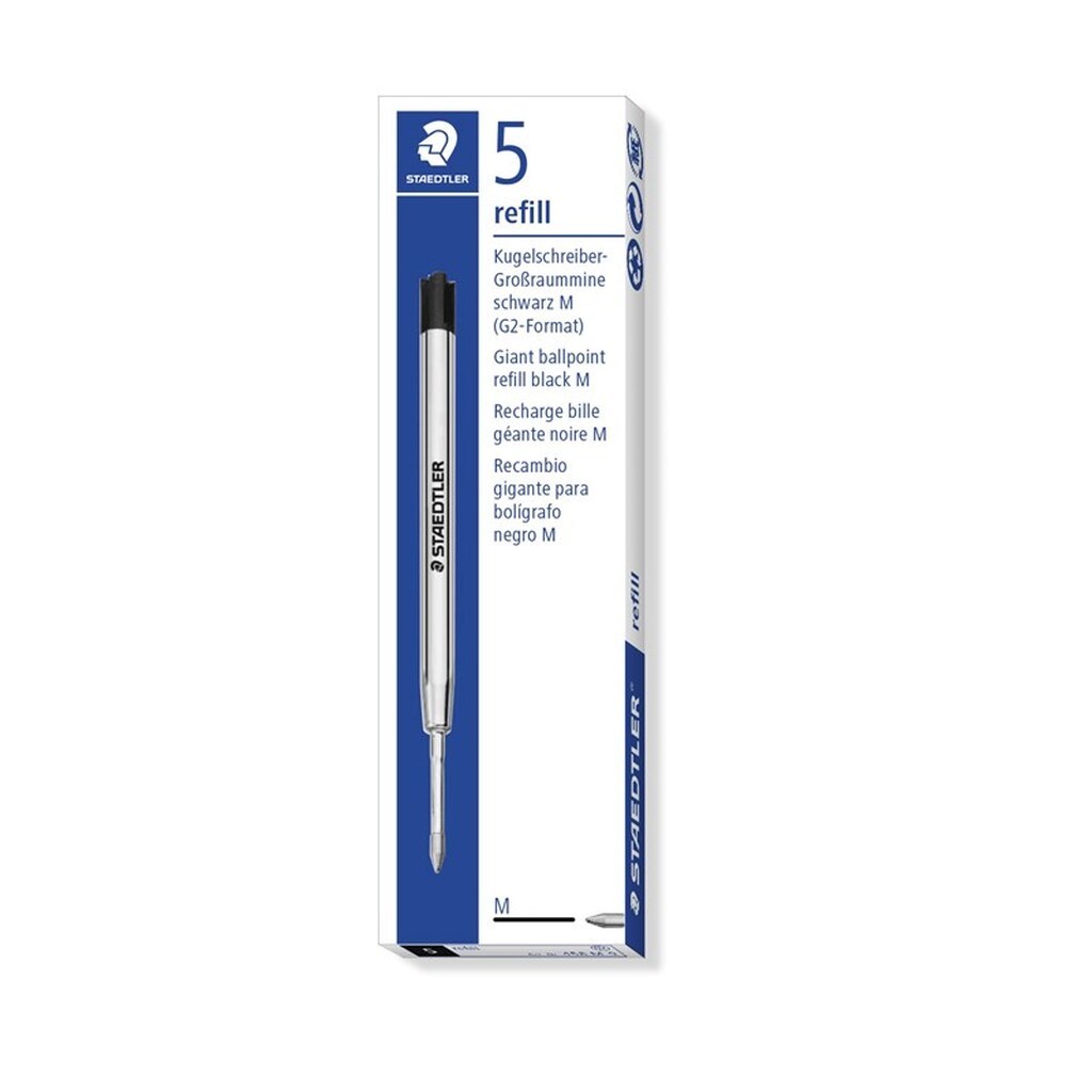 Staedtler REFILL KUGLEPEN, 5 STK,  G2 M SORT