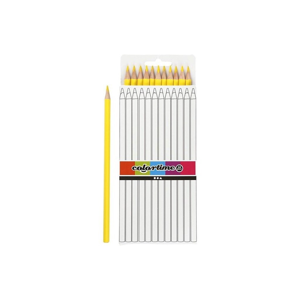 Creativ Company Triangular colored pencils - Yellow 12pcs.