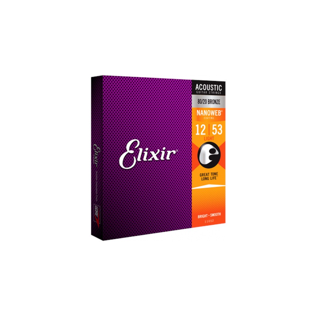 ELIXIR Acoustic 80/20 Bronze Nanoweb  Light 12-53