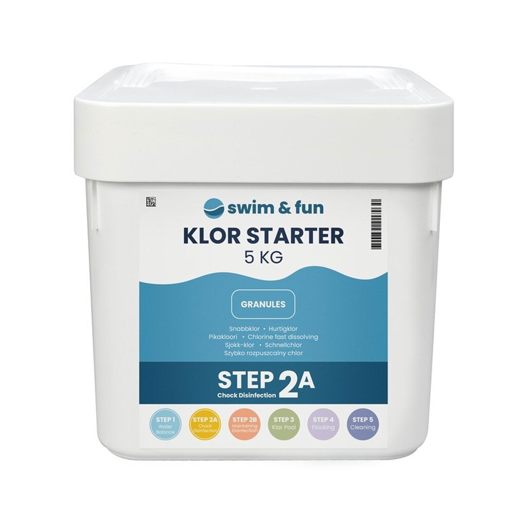 Swim &amp; Fun Klor Starter Fast Dissolving Granules, 5 kg