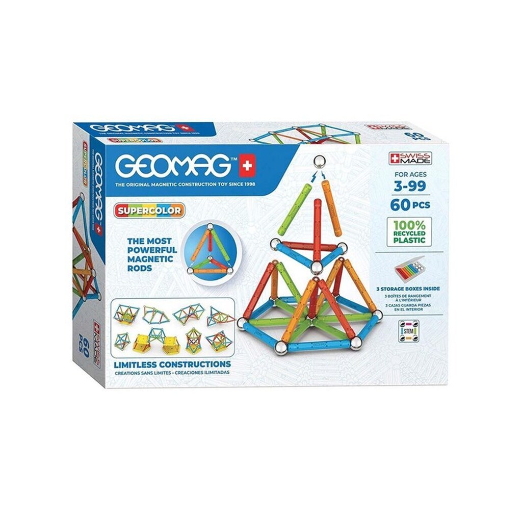 Geomag Super Color Recycled 60 pcs.