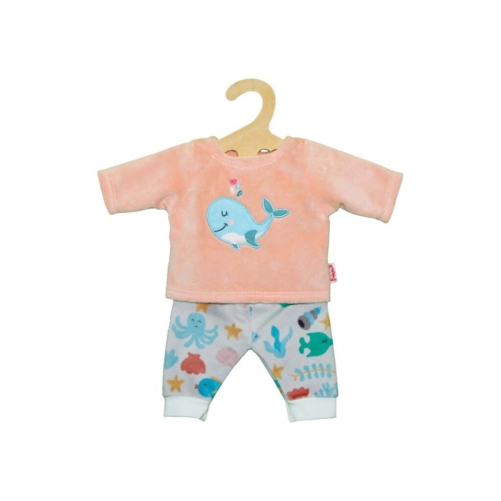 Heless Doll dress Pajama Pink Whale 35-45 cm