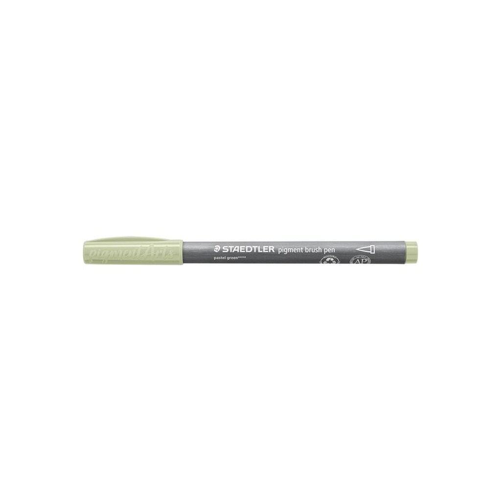 Staedtler BRUSH PIGMENT PEN, ÆSKE 10 STK, PASTEL GRØN