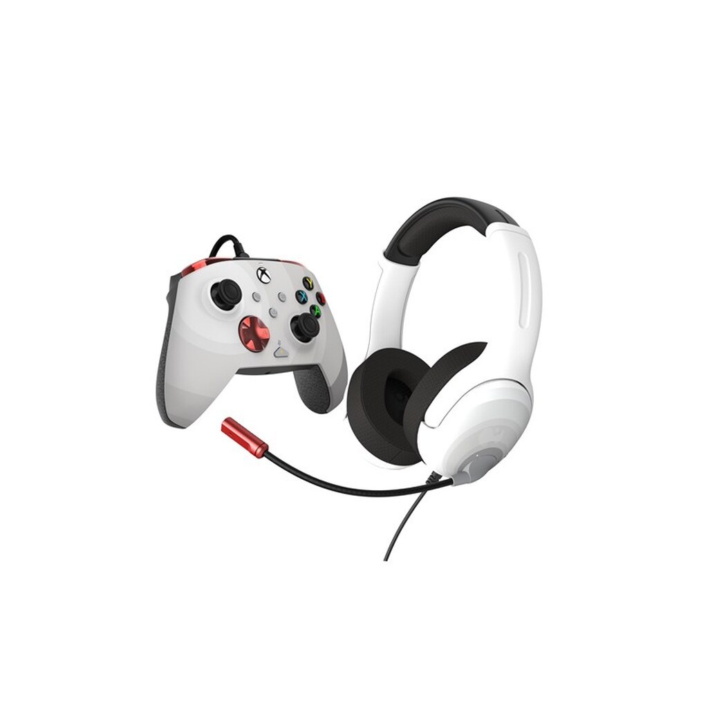 PDP Bundle Rematch Controller + Airlite wired - Radial White - Wired Headset - Microsoft Xbox One