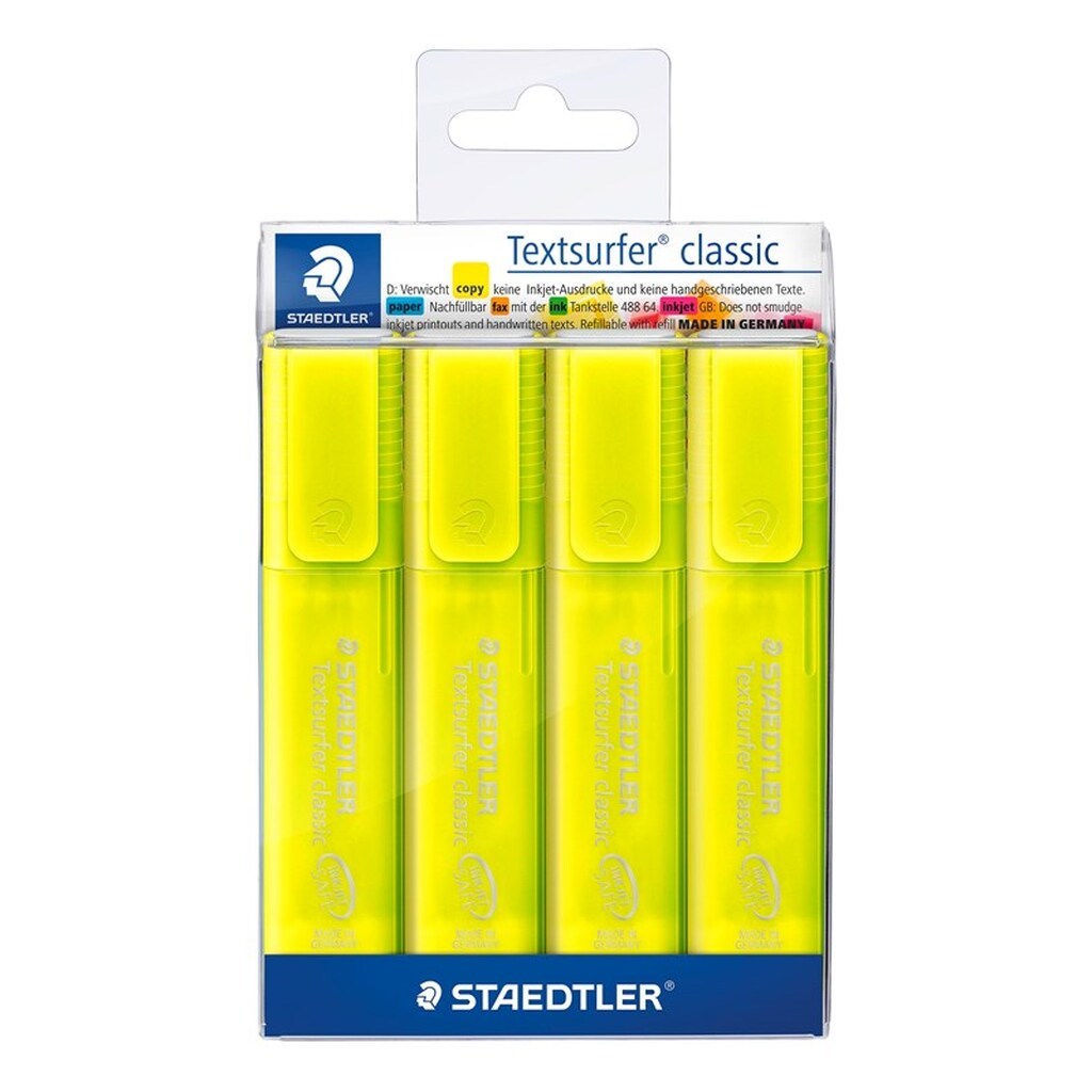 Staedtler Textsurfer Rainbow 4 stk gul