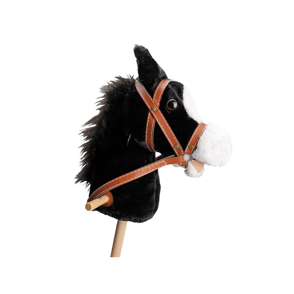 Playwood Wooden Hobby Horse with Sound - Black