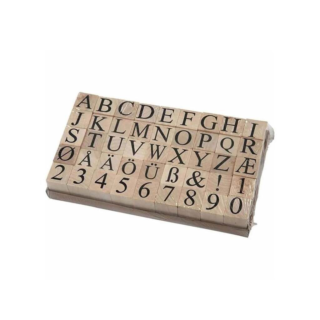 Creativ Company Wooden Stamp Set 45pcs.