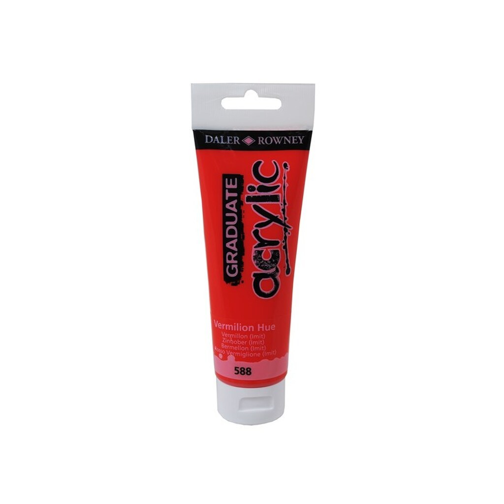 Daler-Rowney Graduate Acrylic 120 ml Vermilion Hue