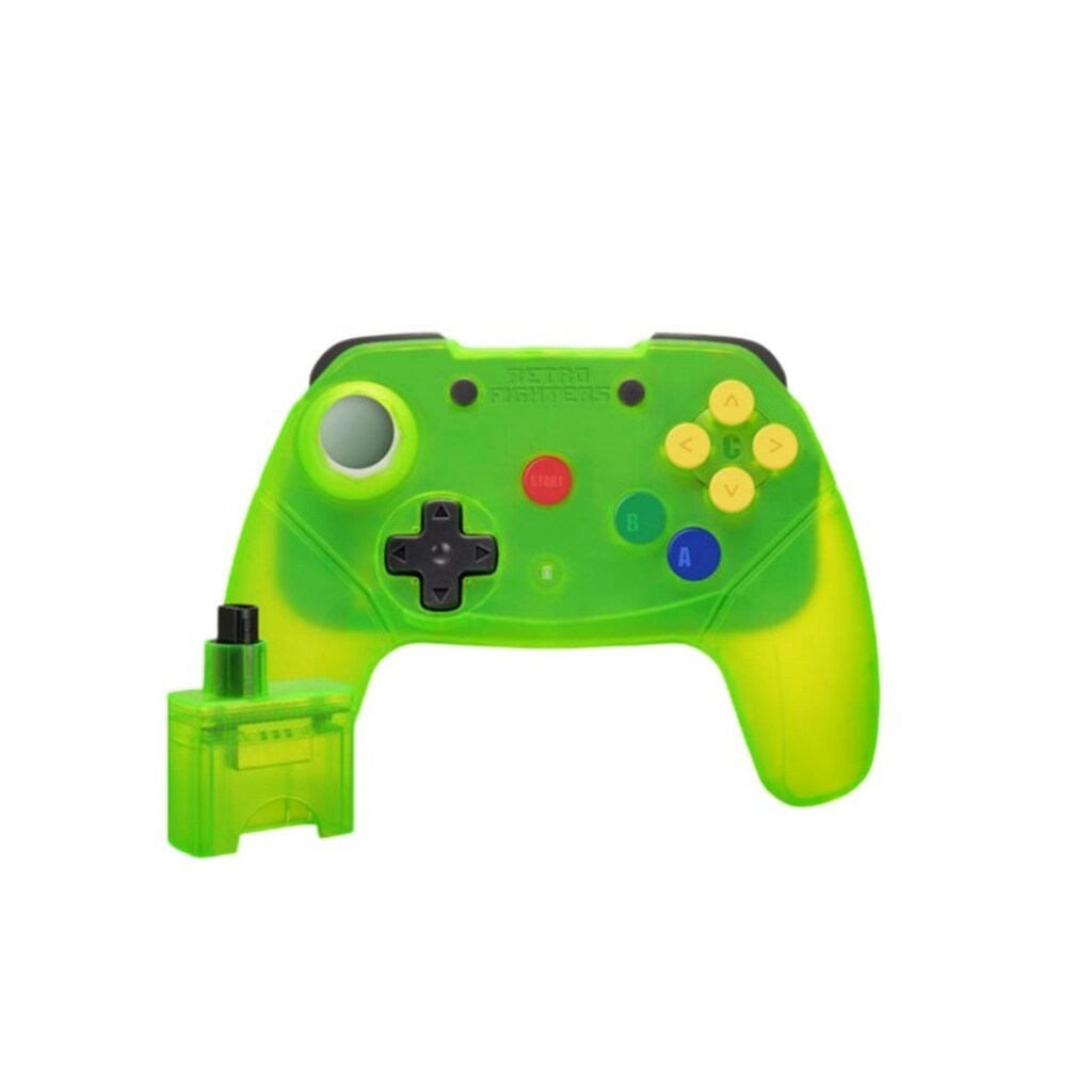 Retro Fighters Brawler64 2.4G - Extreme Green - Wireless Controller - Nintendo 64