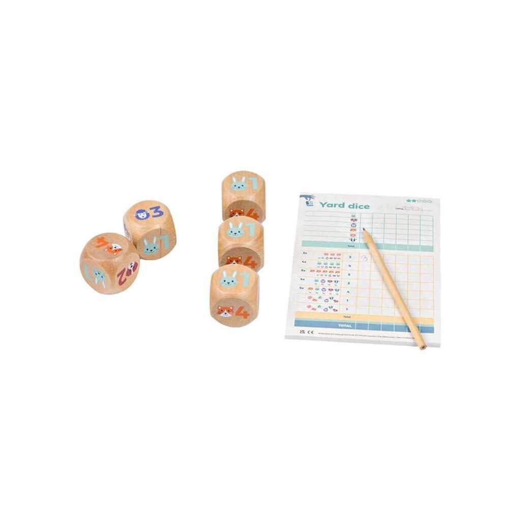 BS Toys Wooden Yatzy Junior - 6pcs.