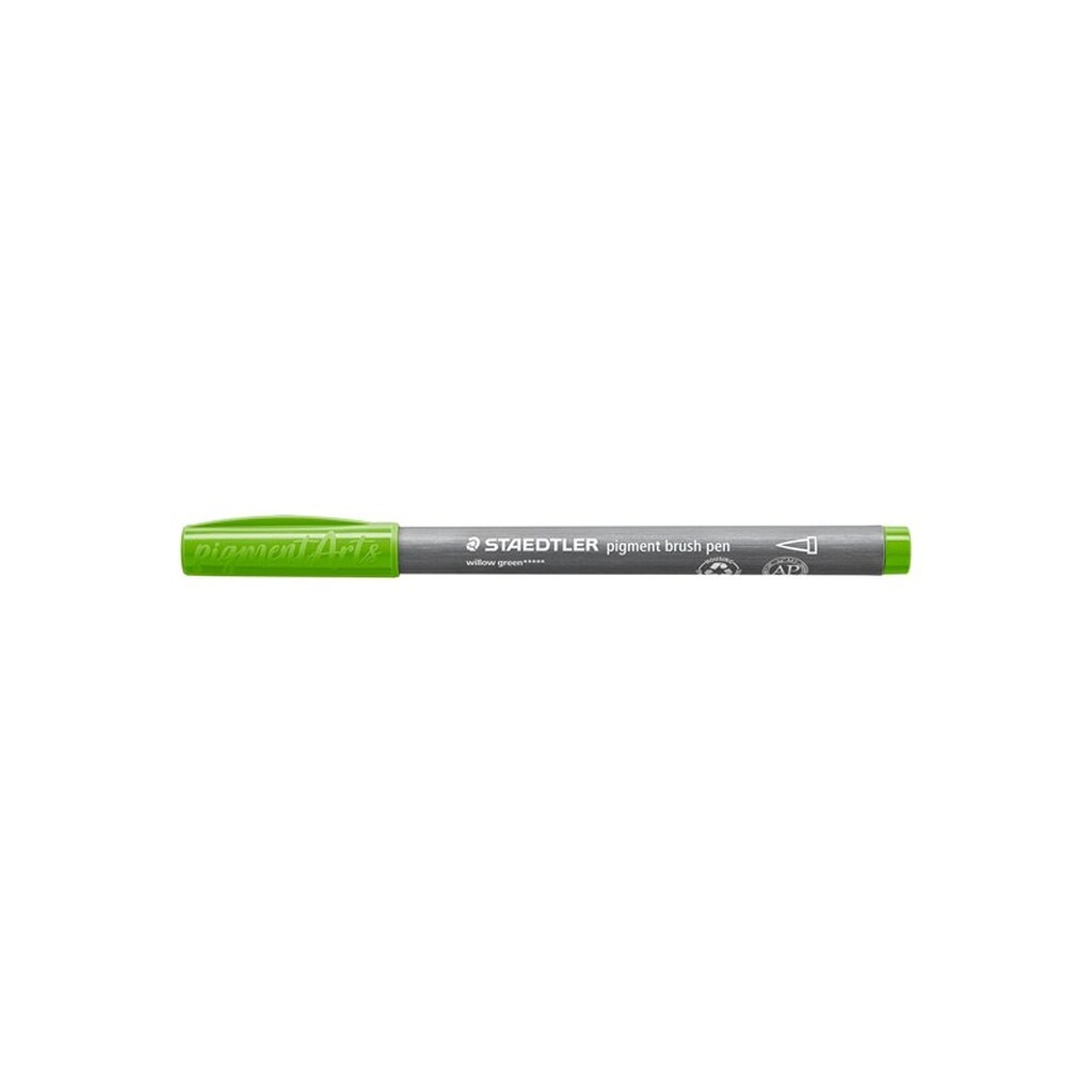Staedtler BRUSH PIGMENT PEN, ÆSKE 10 STK, LØVGRØN