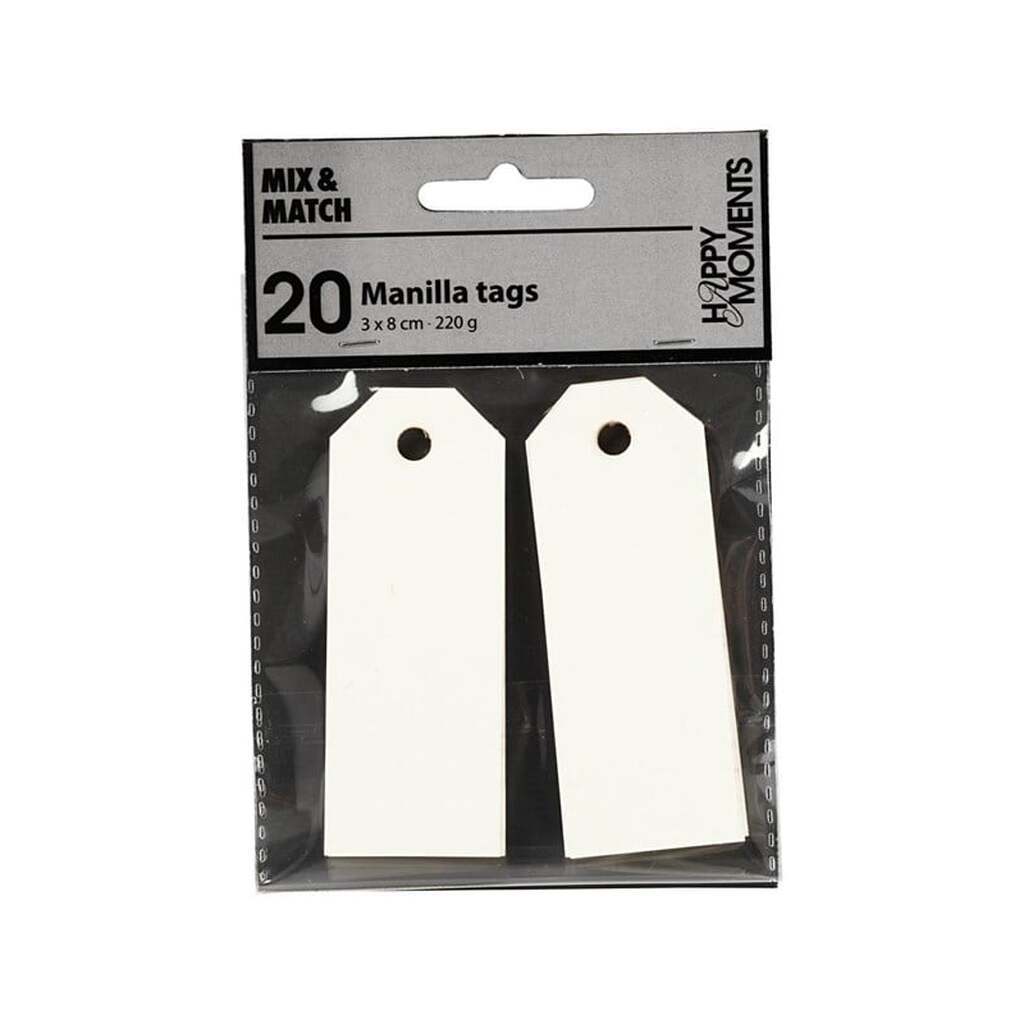 Creativ Company - Manila Labels Off-white 20 pcs.