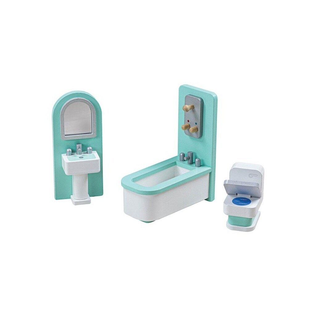Tidlo Wooden Dollhouse Furniture Bathroom 3 pieces