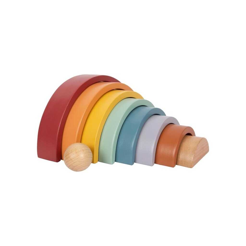 Small Foot Wooden Rainbow Building Arches with Ball