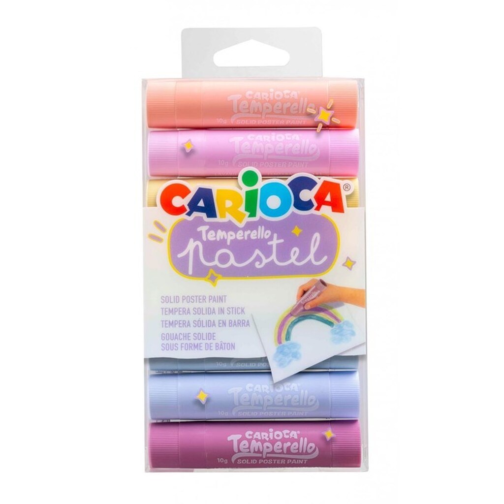 Carioca PASTEL Poster Paint 6 stk.