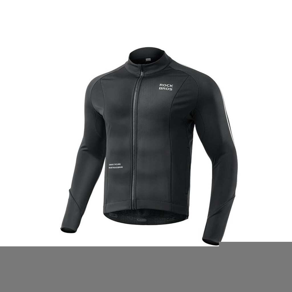 Rockbros Fall/Winter Long Sleeve Cycling Jacket L - Black