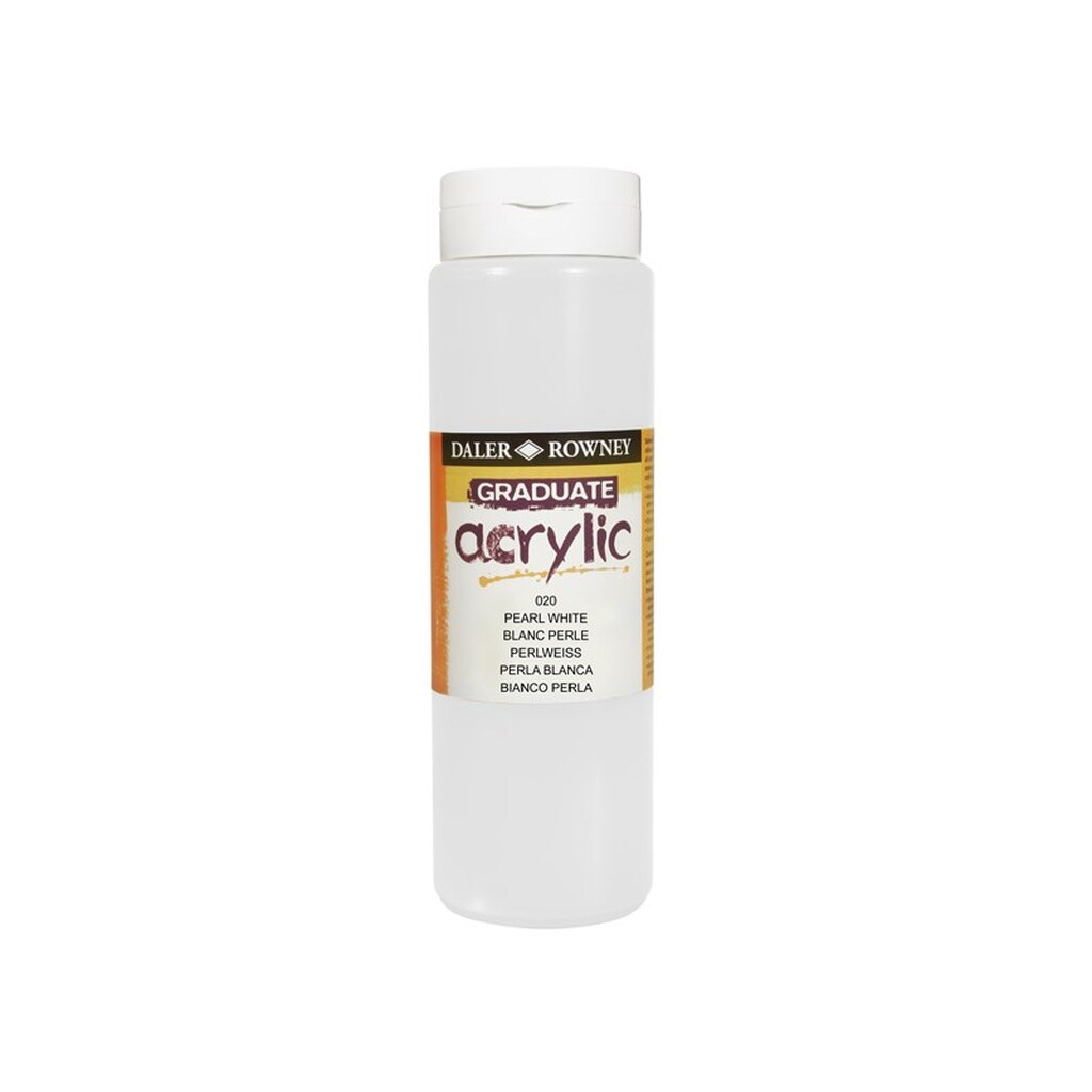 Daler-Rowney Graduate Acrylic 500 ml Pearl White