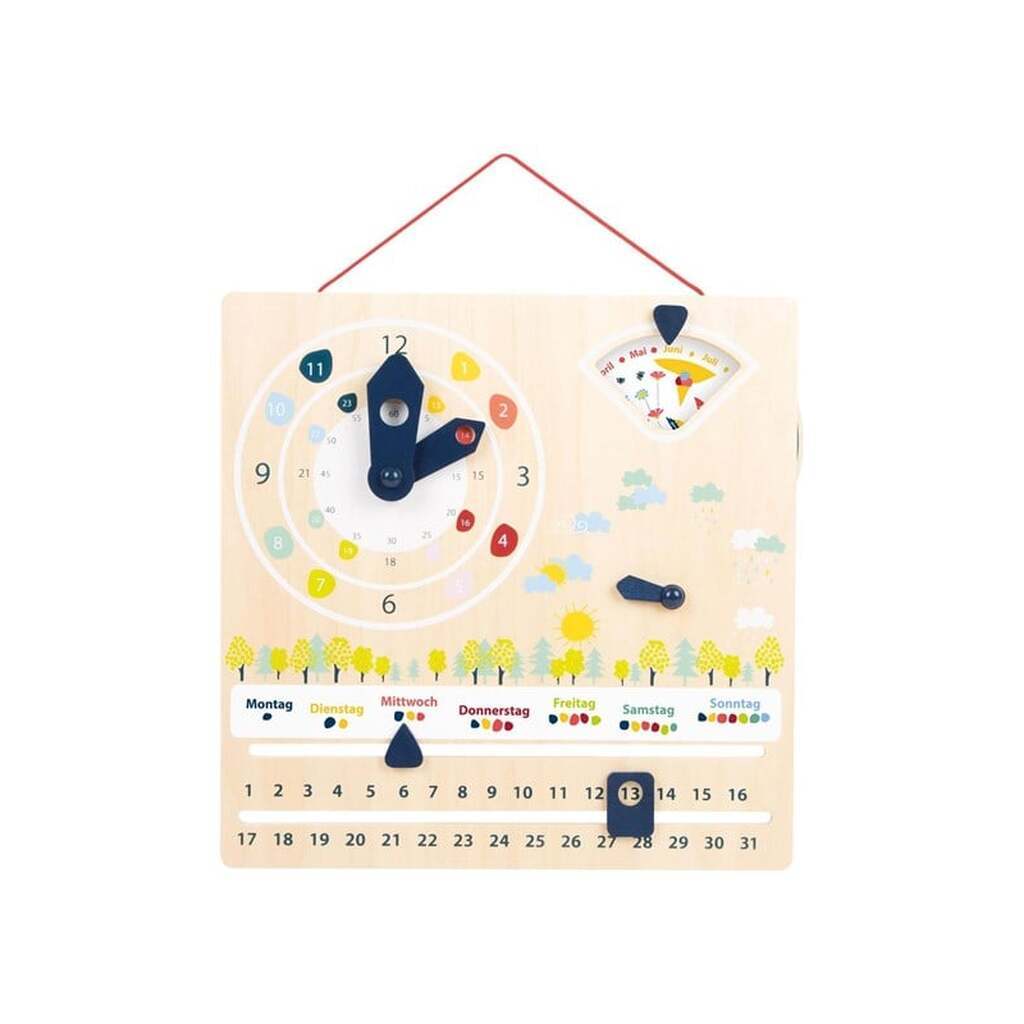 Small Foot - Wooden Calendar Clock Seasons (German)