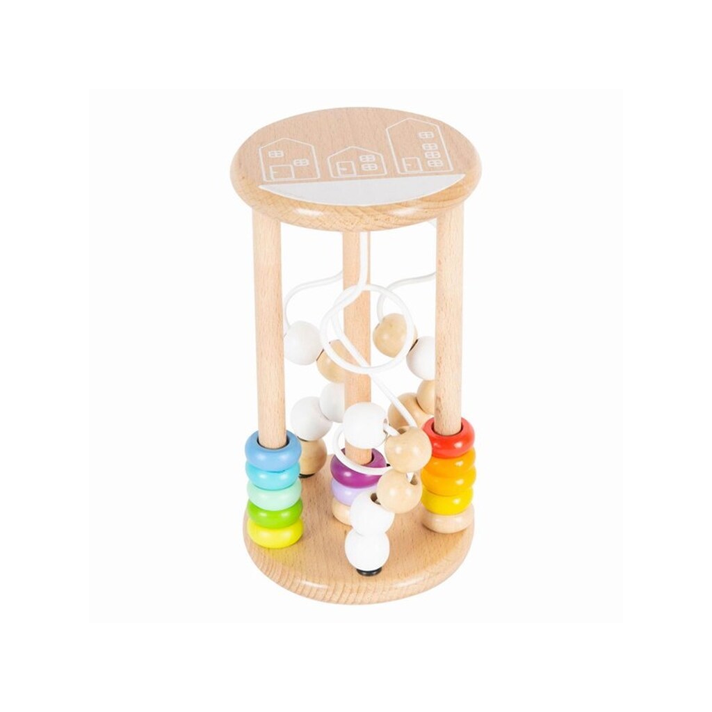 Small Foot - Wooden Rattle Motor Skills Spiral Rai