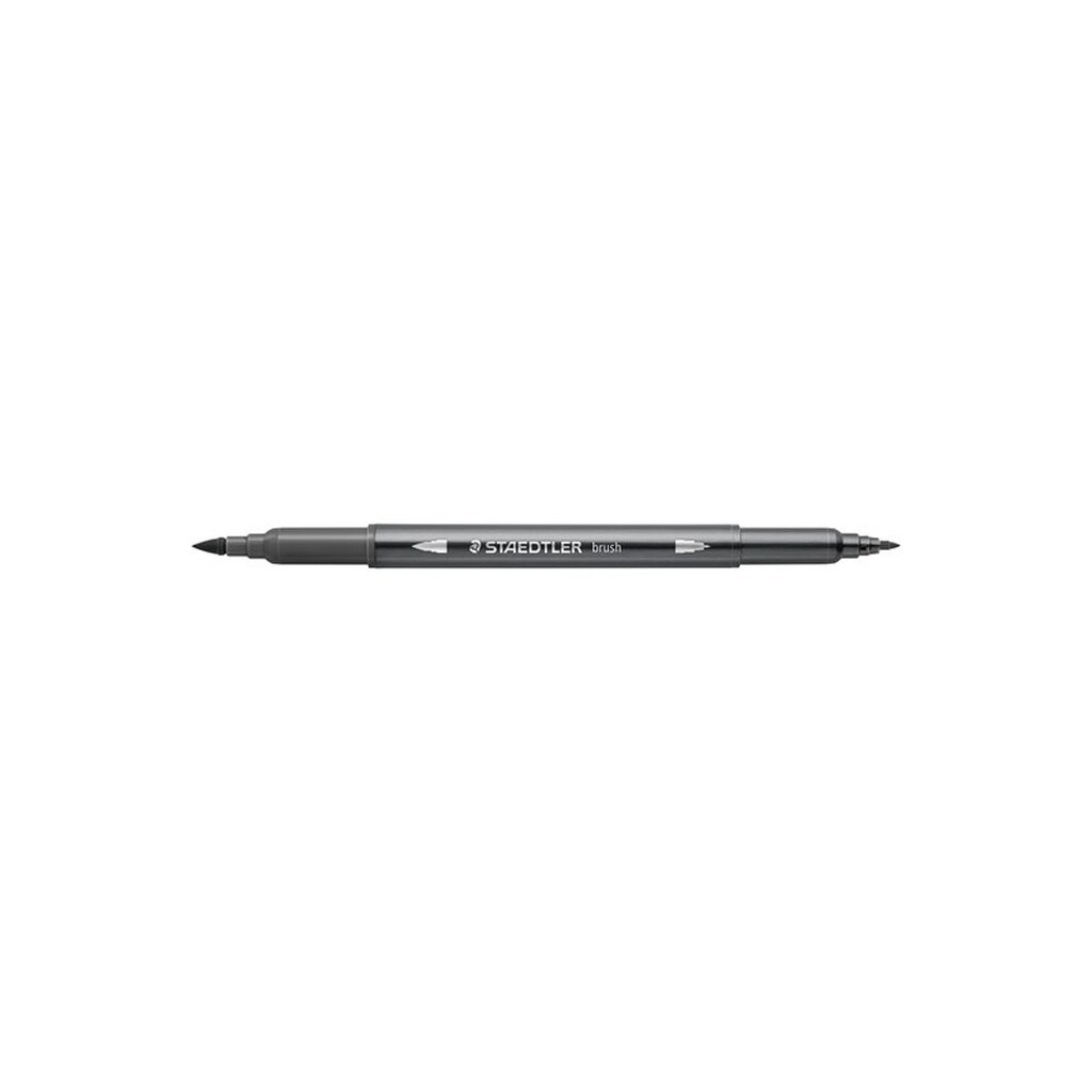 Staedtler STAEDTLER AKVAREL BRUSH PEN GRÅ, ÆSKE 10 STK