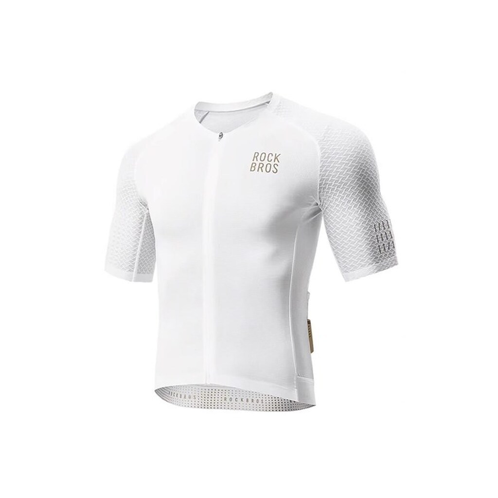 Rockbros YDDX011 Diamond Short Sleeve Cycling Jersey Size XXL - White