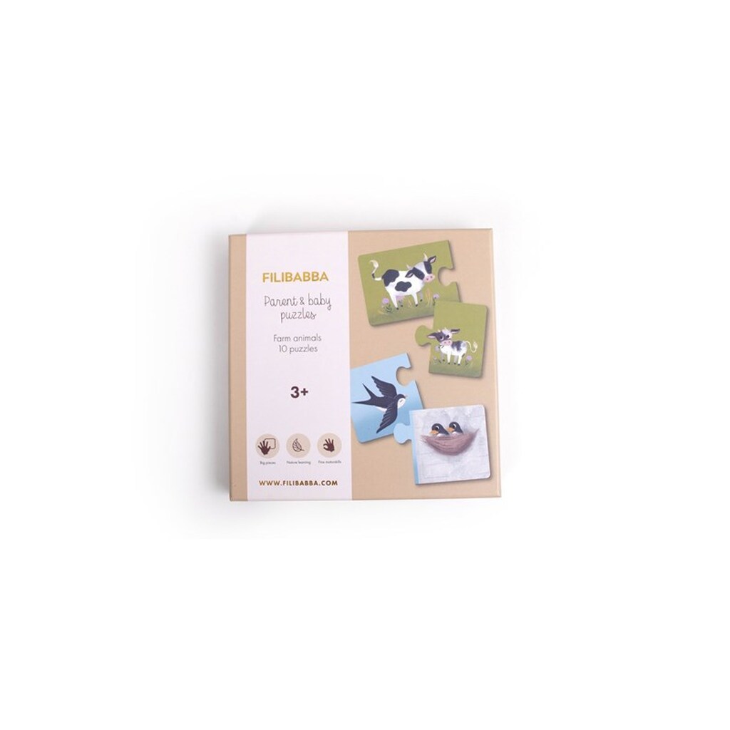 Filibabba - Parent and baby puzzles - Farm animals