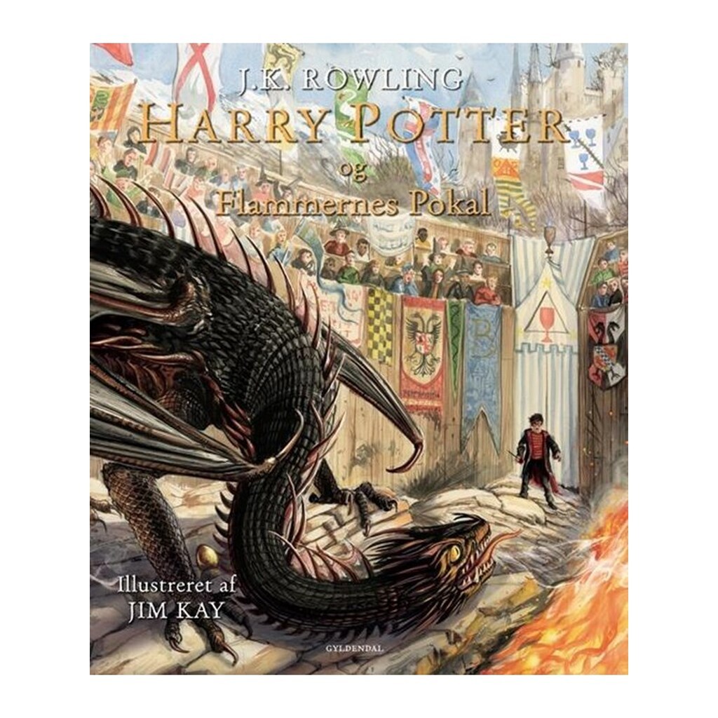Harry Potter Illustreret 4 - Harry Potter og Flammernes Pokal - Ungdomsbog - hardcover