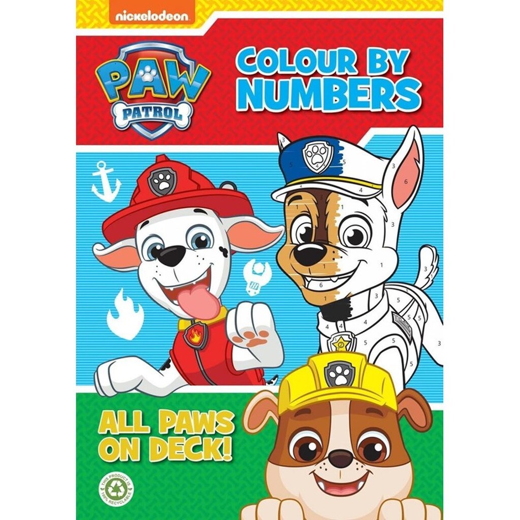 Alligator PAW PATROL Colour By Numbers Book