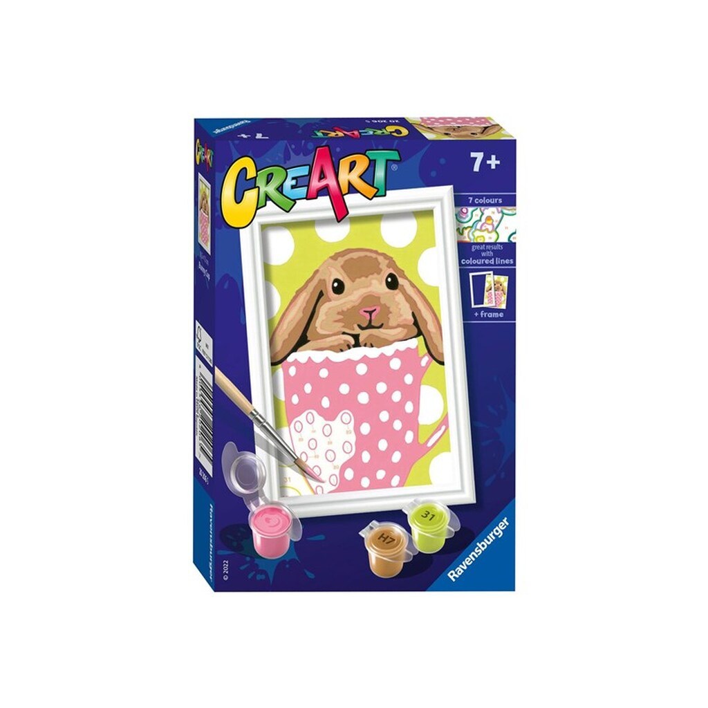 Ravensburger CreArt Painting by Numbers - Bunny Cup