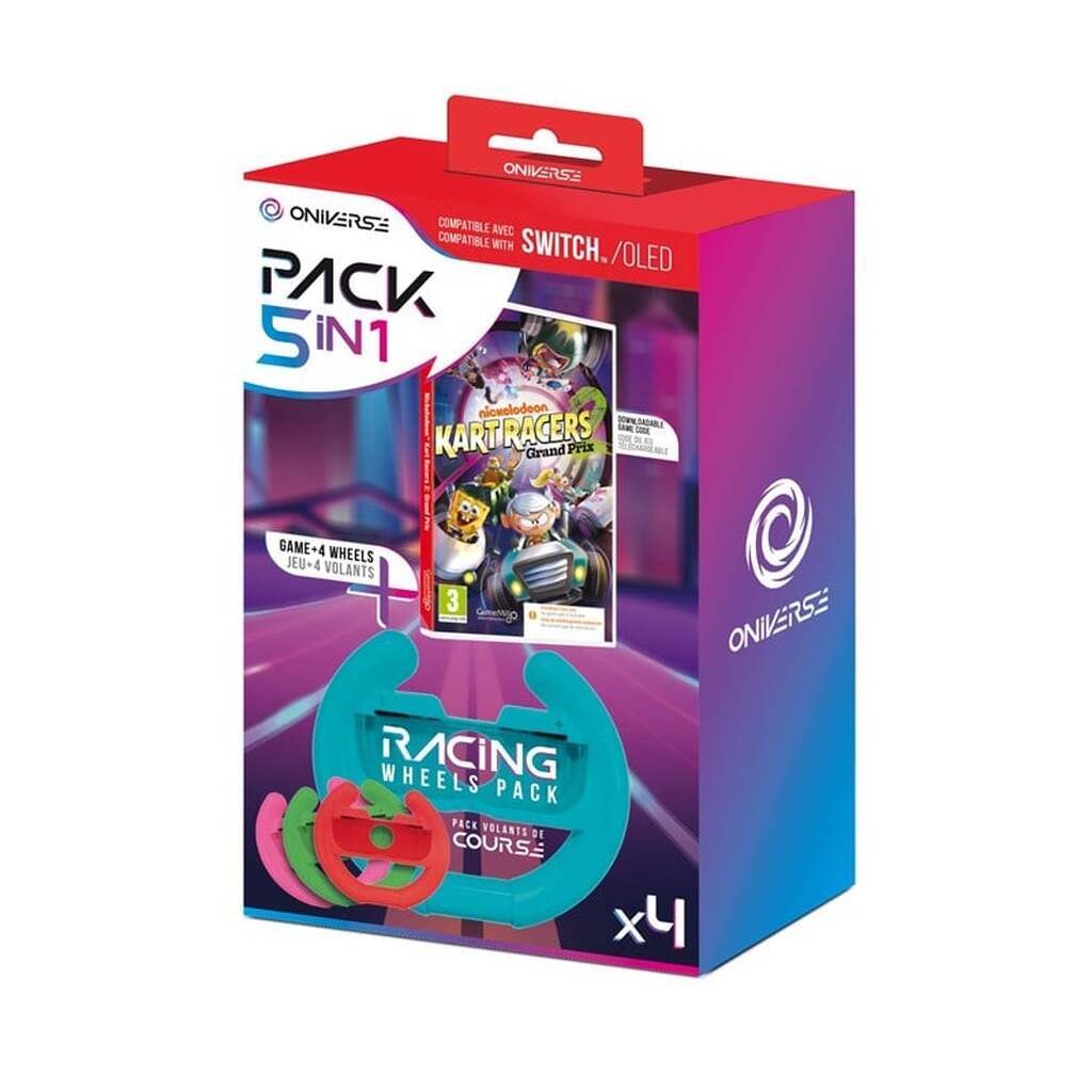 Oniverse Nickelodeon Kart Racers 2: Grand Prix Wheels Bundle - Wheel - Nintendo Switch