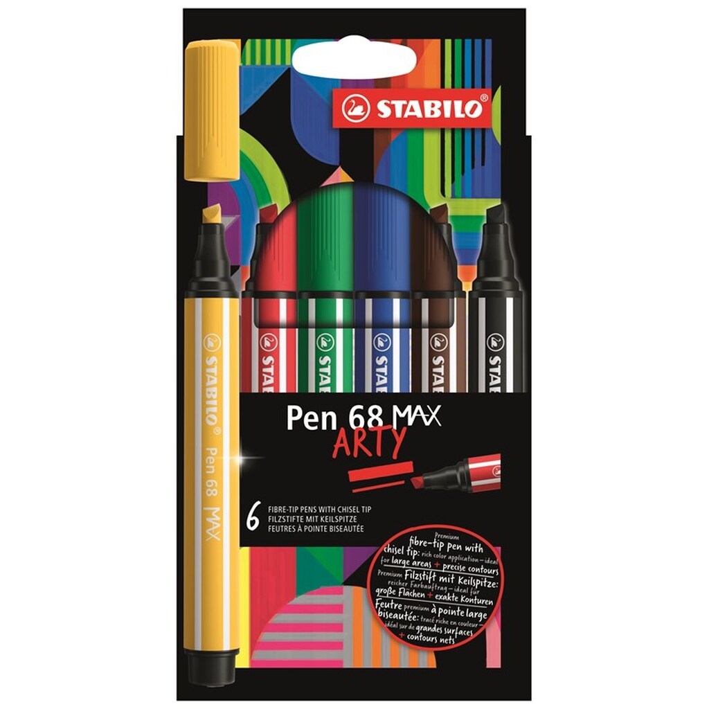 STABILO  Pen 68 Max Arty sæt med 6 penne
