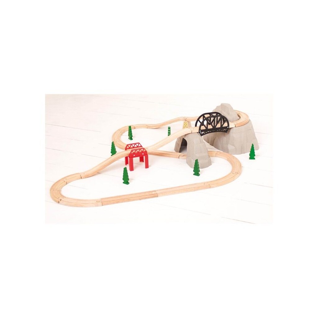 Bigjigs Wooden Rails - Rocky Mountain Expansion Set 12 pcs.
