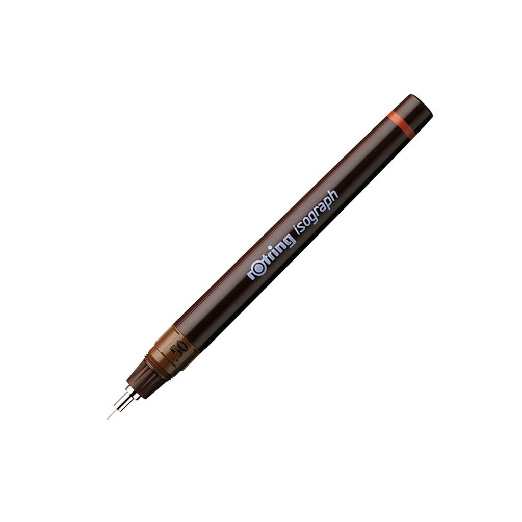 Rotring rOtring Isograph Teknisk Tegning Pen | 0,50 mm | Genopfyldelig fineliner pen