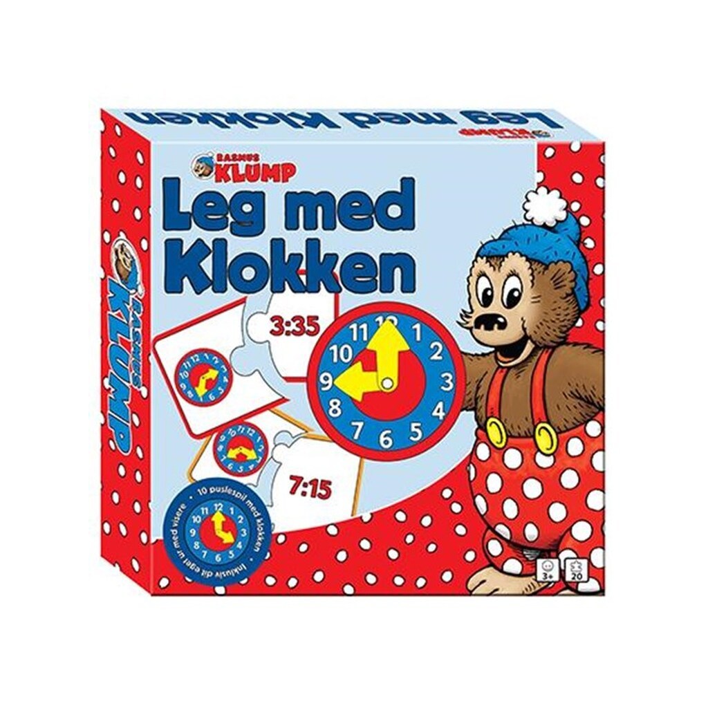 Barbo Toys Rasmus Klump - Leg med klokken