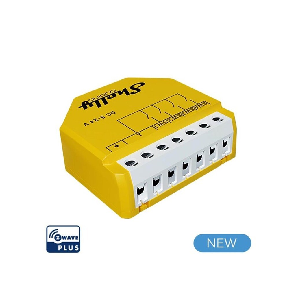 Shelly Qubino Wave I4 DC - Z-Wave inputmodul, 4 kanaler (5-24VDC)