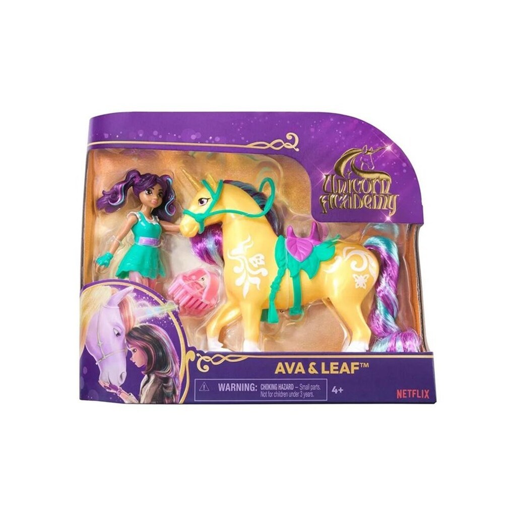 Unicorn Academy Enhjørningeakademiet Dukke &amp; Enhjørning Ava &amp; Leaf
