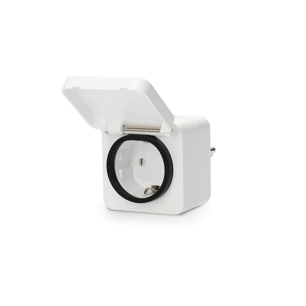 Nedis SmartLife Smart Plug Zigbee 3.0, IP44, Effektmåler, 3680 W, Type F (CEE 7/7), Hvid
