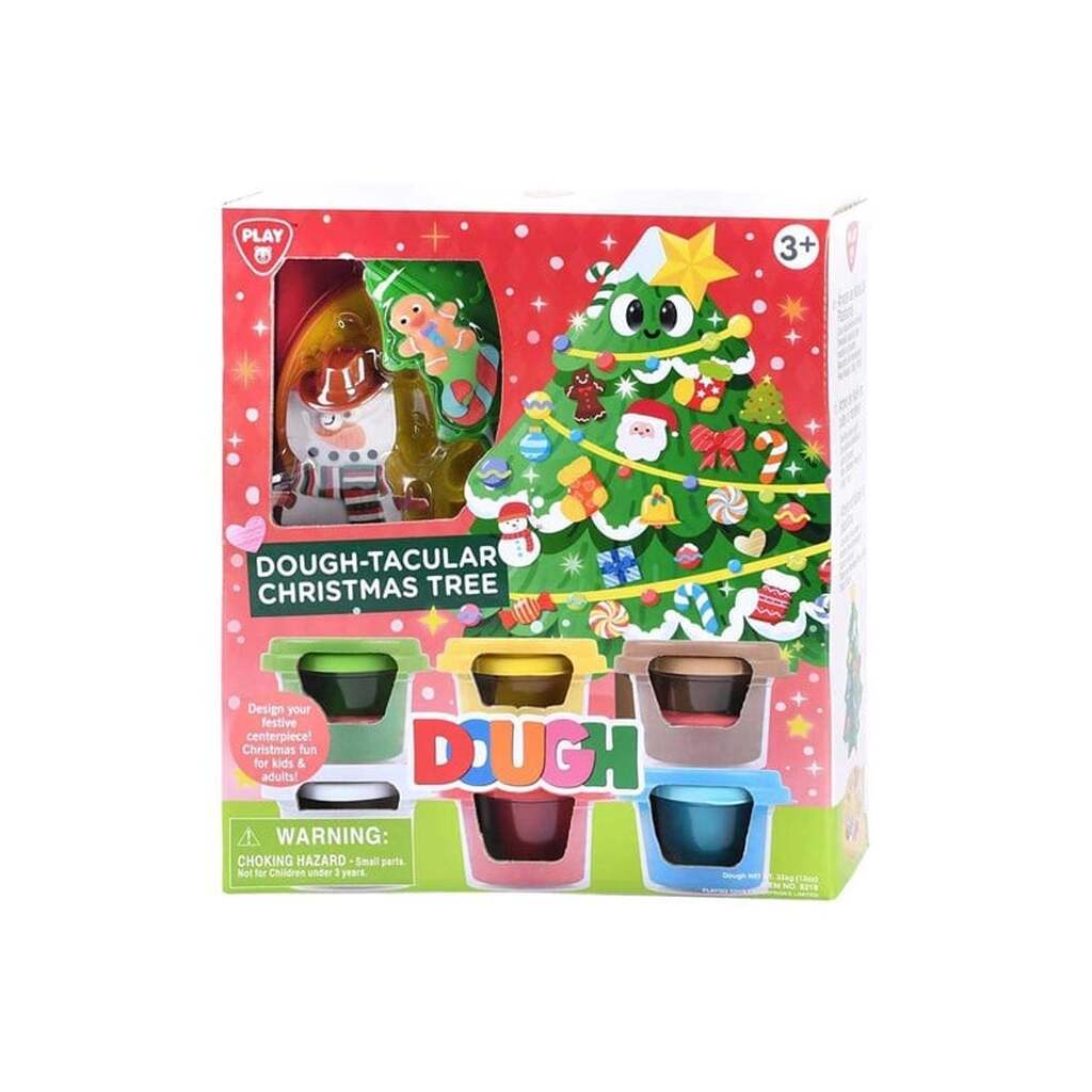 Playgo Christmas Tree Clay Set - 6 Clay Pots