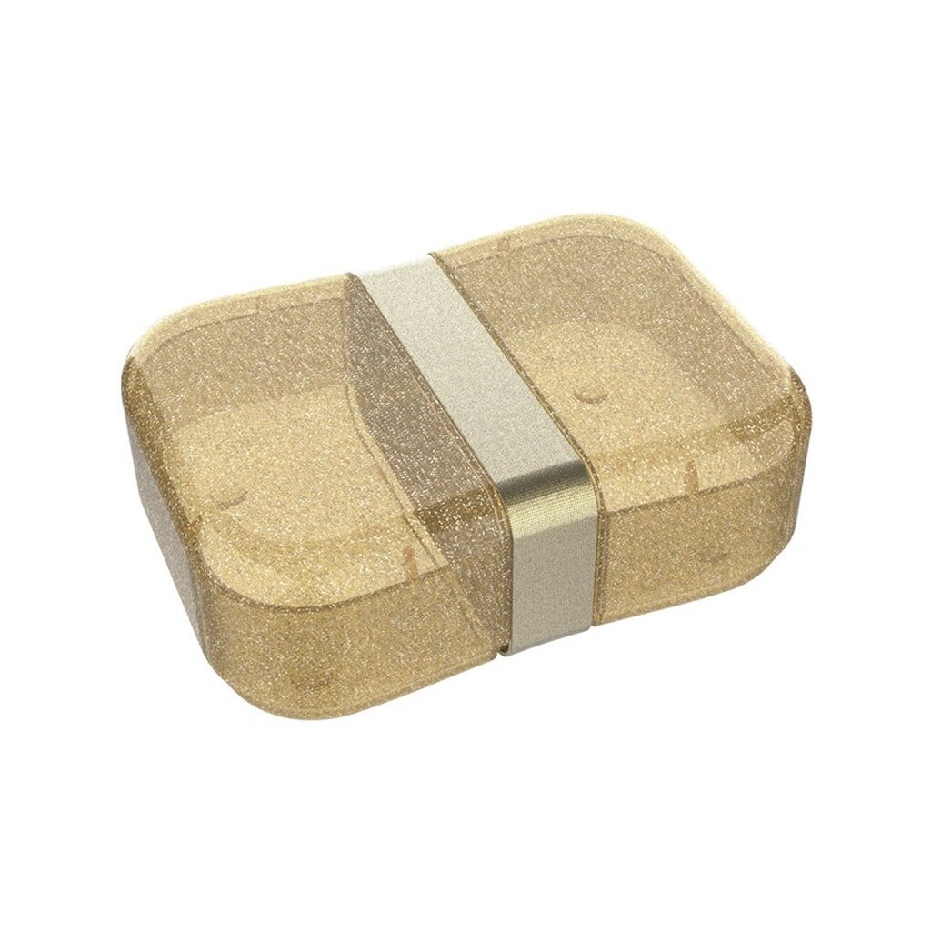 Euromic LUNCH BUDDIES Glitter lunch box w/strap GOLD