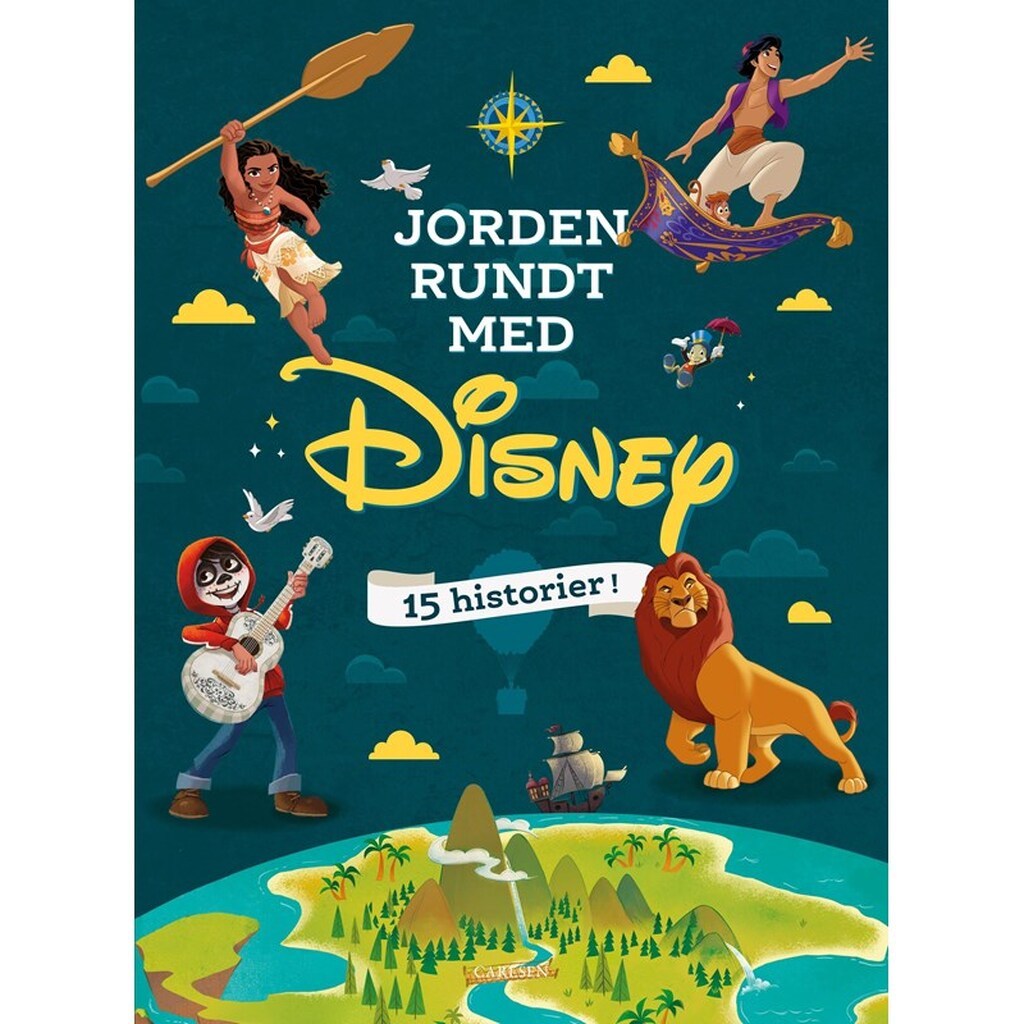 Jorden rundt med Disney - Børnebog - Hardcover